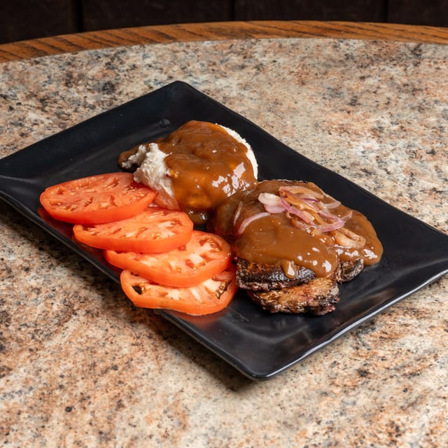Hamburger Steak.